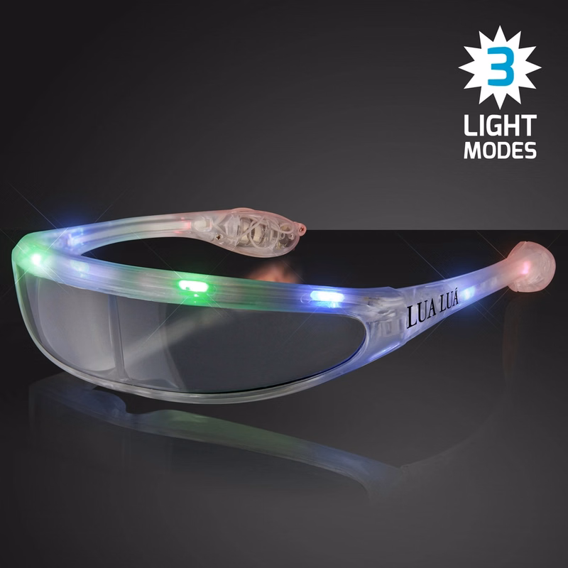 Spaceman light up futuristic sunglasses