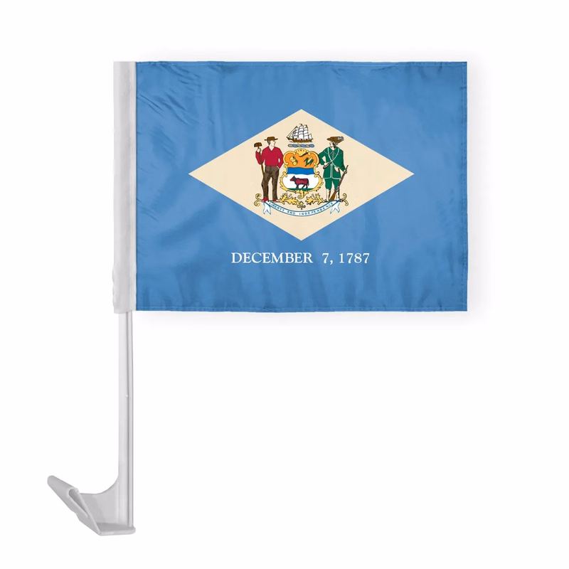 12"x16" & 10.5"x15" Delaware Car Flags