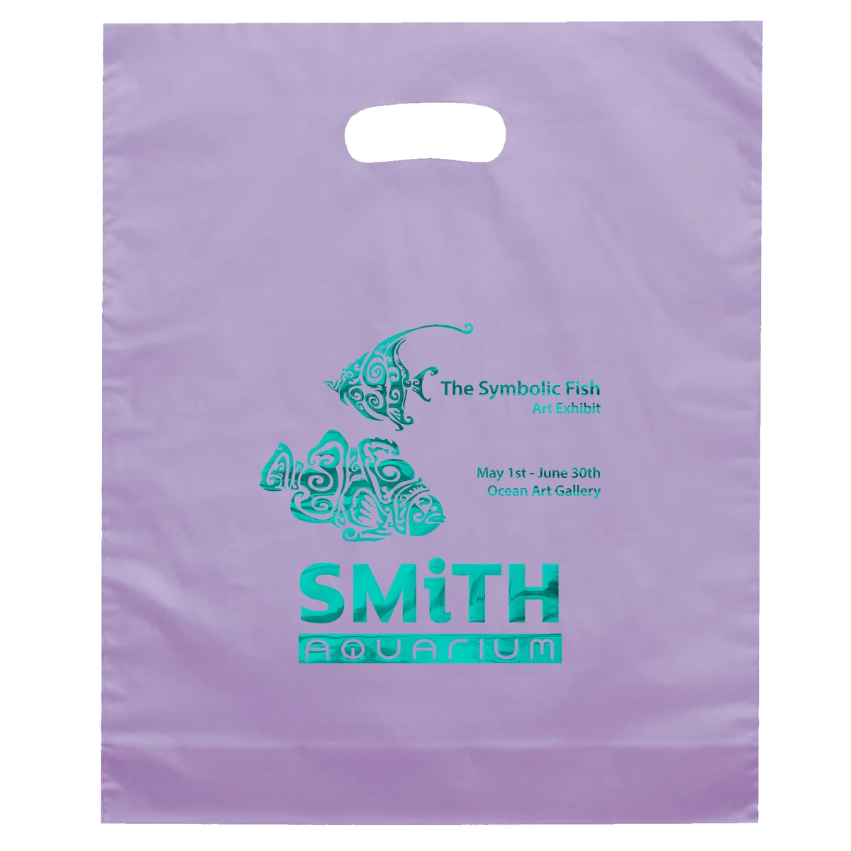 Orchid™- Frosted Brite Die Cut Handle - Foil Print 1