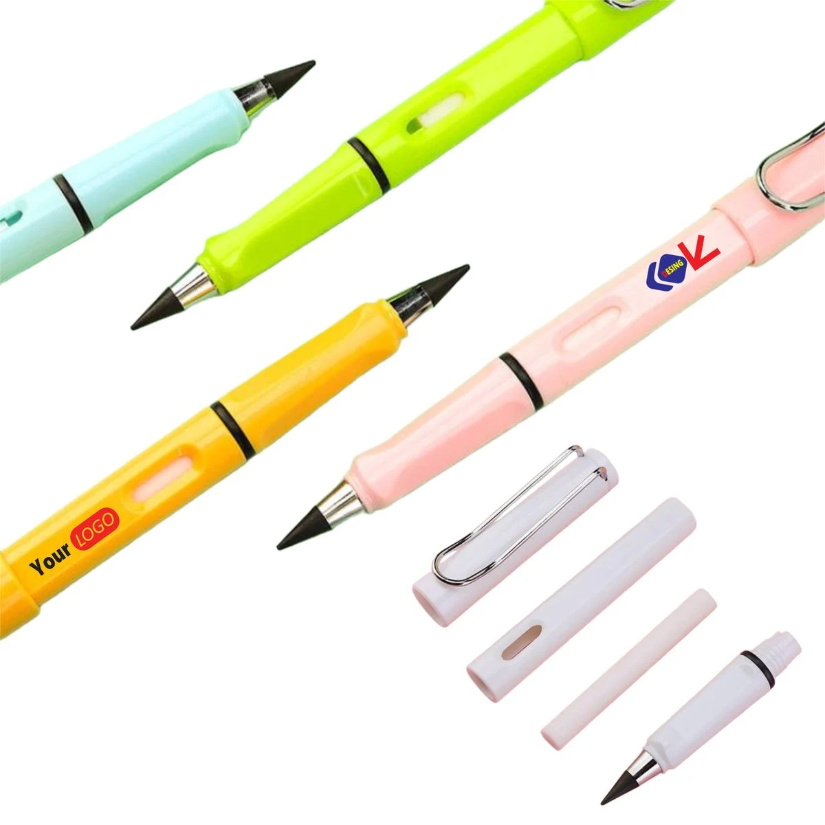 Reusable Eco Friendly Metal Clip Pencil 1