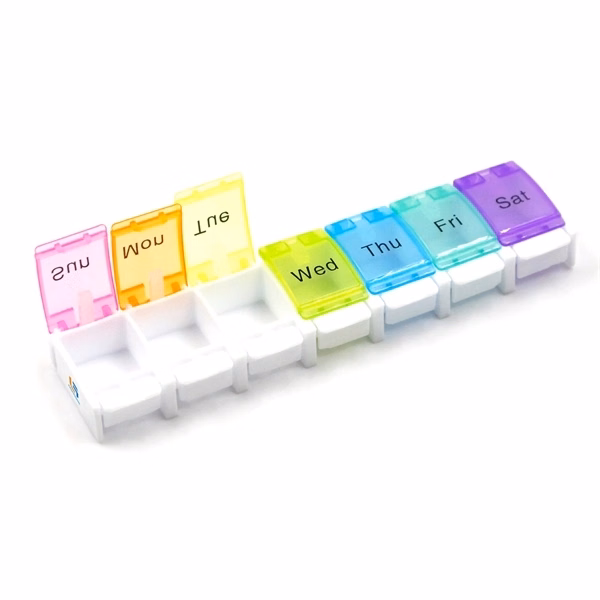 Button Weekly Pill Dispensers