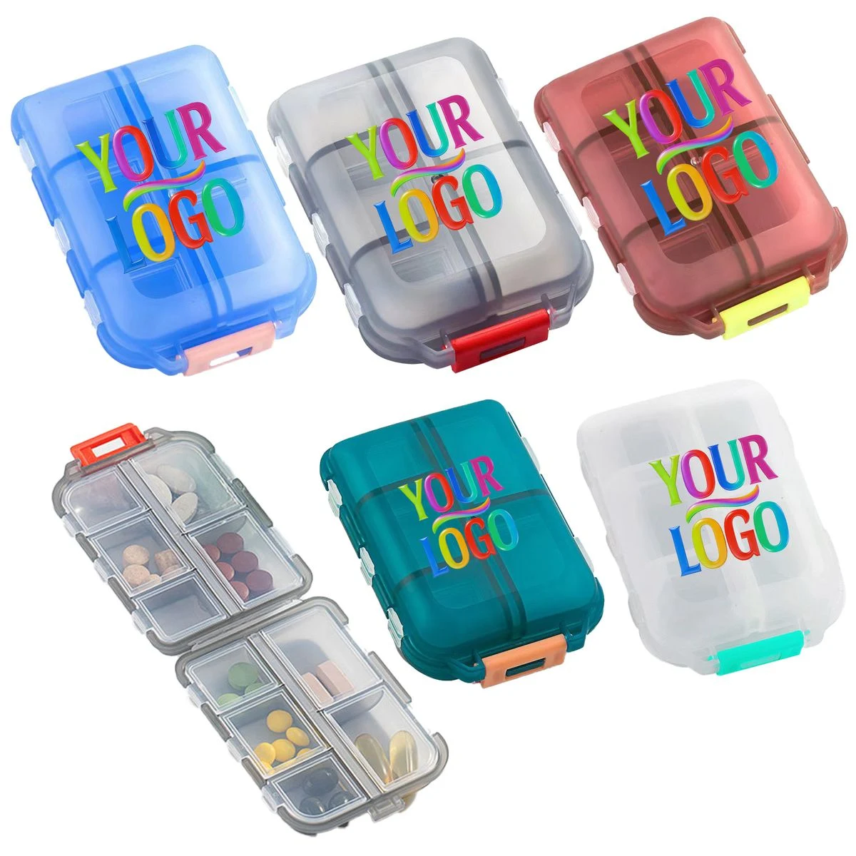 10 Compartment Travel Pill Case 1