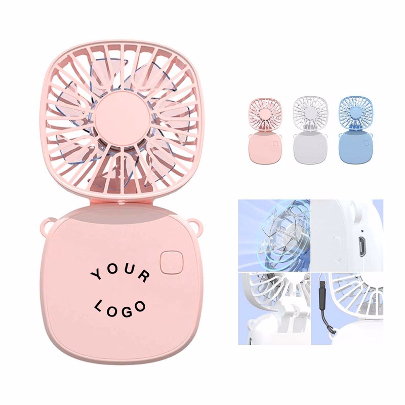 Compact Folding Neck Fan with Seven Blade Design
