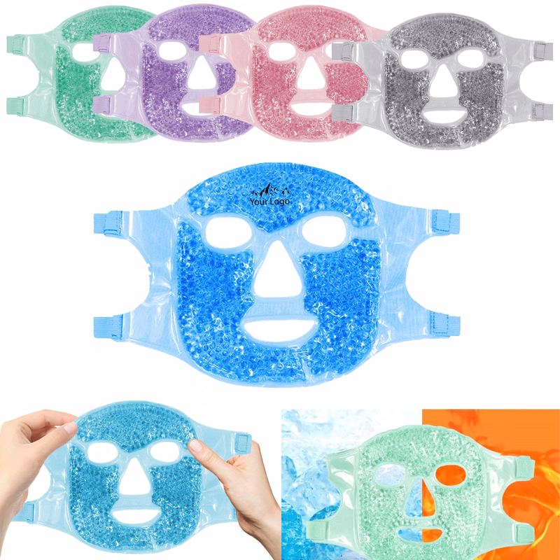 Reusable Gel Beads Hot/Cold Pack Face Mask