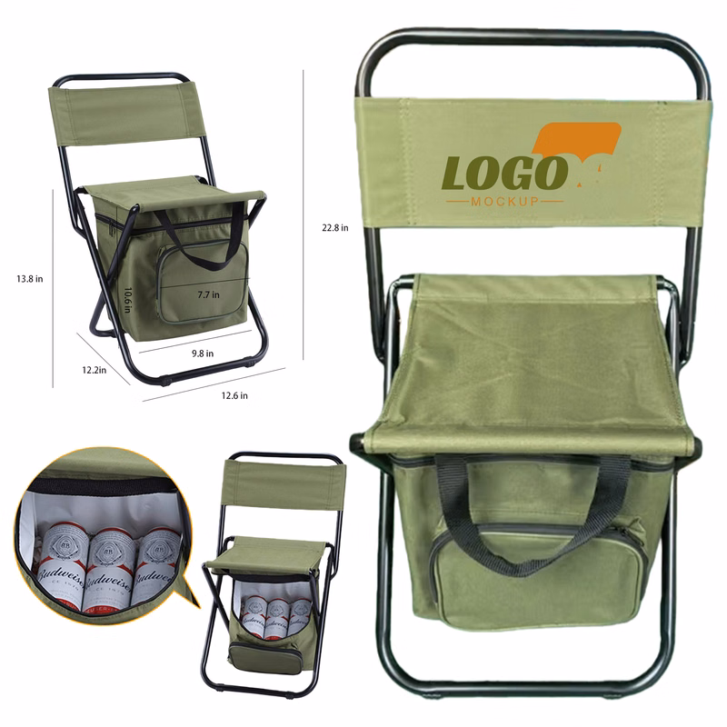 Outdoor Hiking Foldable Cooler Bag Chair