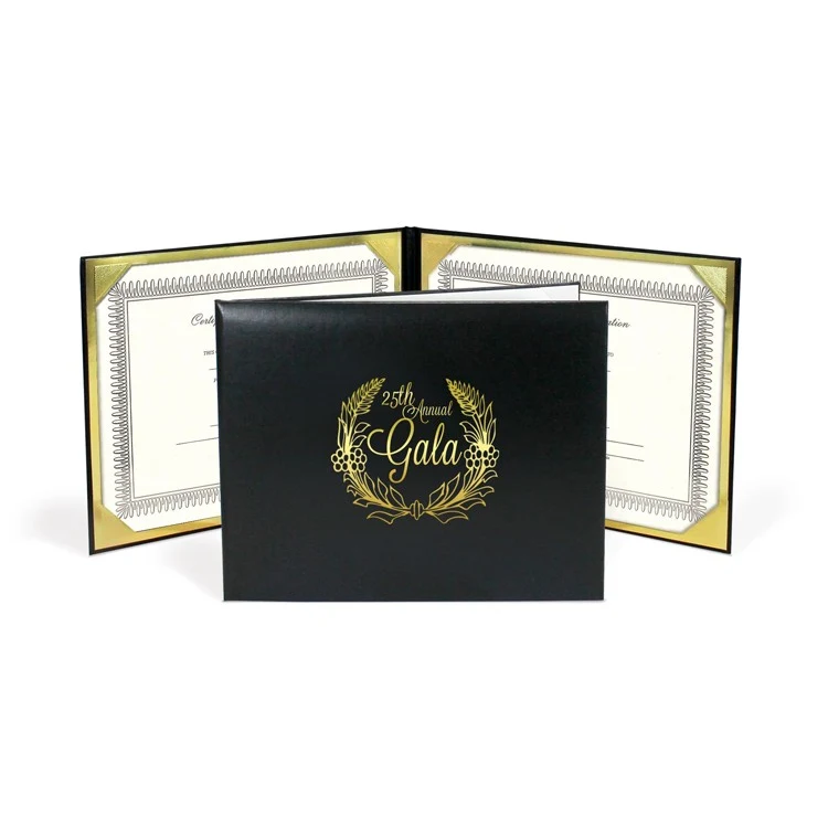 Deluxe Padded Double8" x 10" Certificate Holder 1