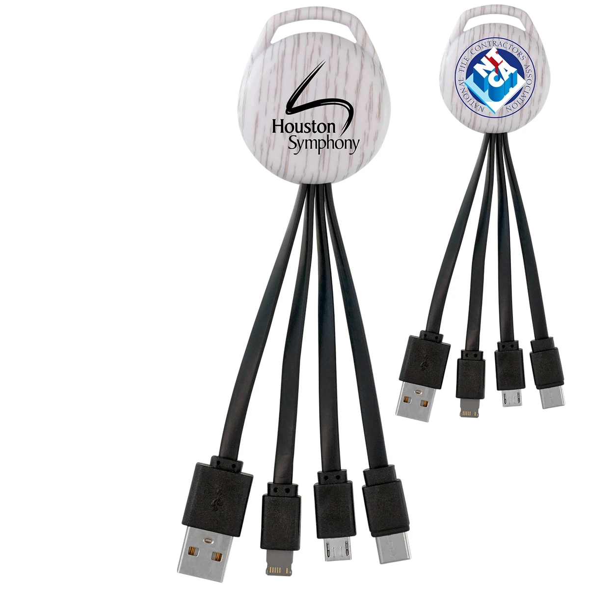 WHITE WOOD VIVID 3-IN-1 CHARGING CABLE 1