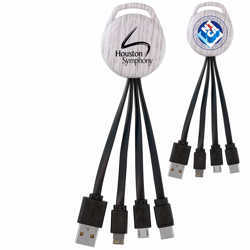 WHITE WOOD VIVID 3-IN-1 CHARGING CABLE