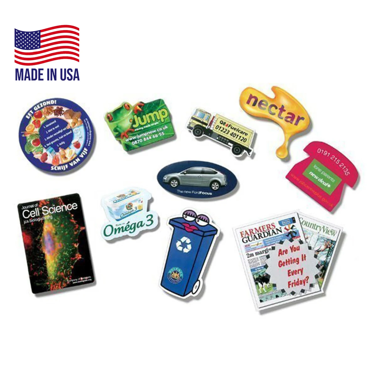 USA Made Custom Die cut to shape Outdoor Magnets 1