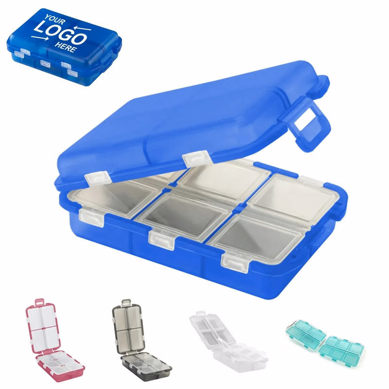Double-Layer 10-Compartment Pill Organizer