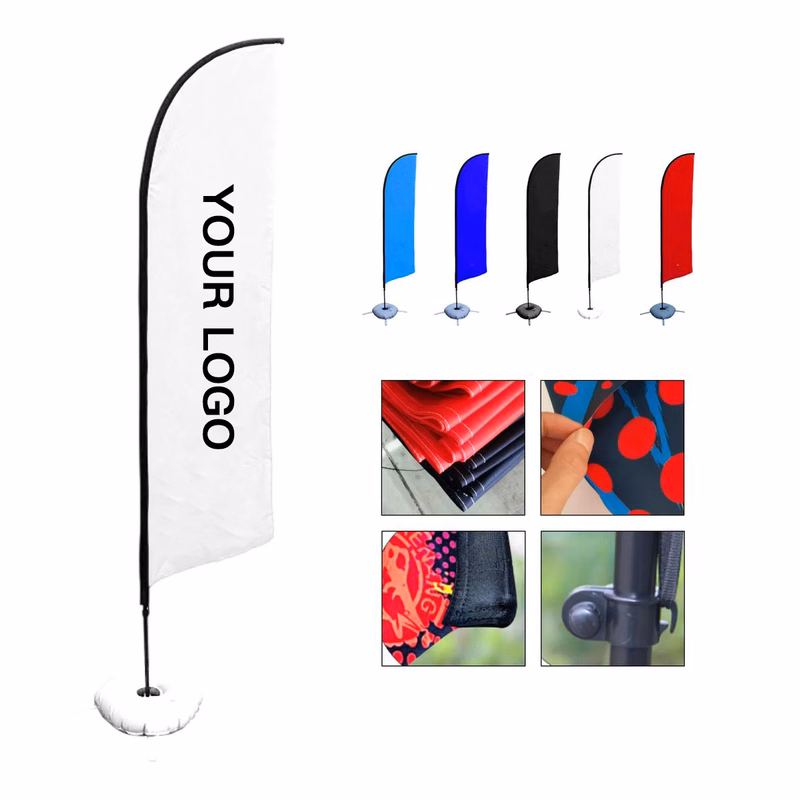 Promotional 11ft Feather Flag with Fiberglass Pole