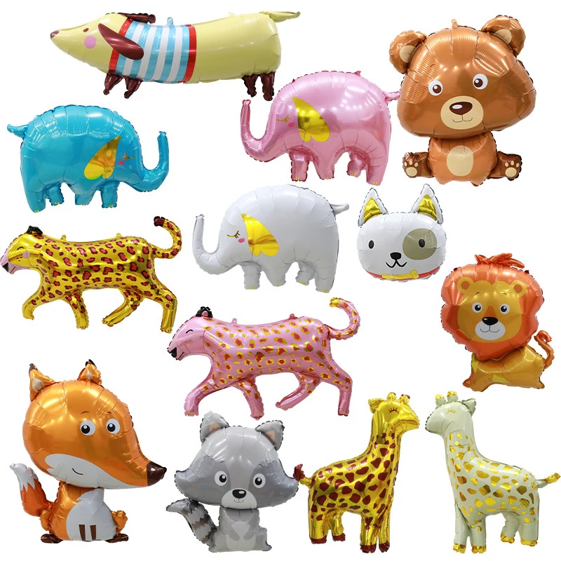 Jungle Cartoon Animal Aluminum Foil Balloon 1
