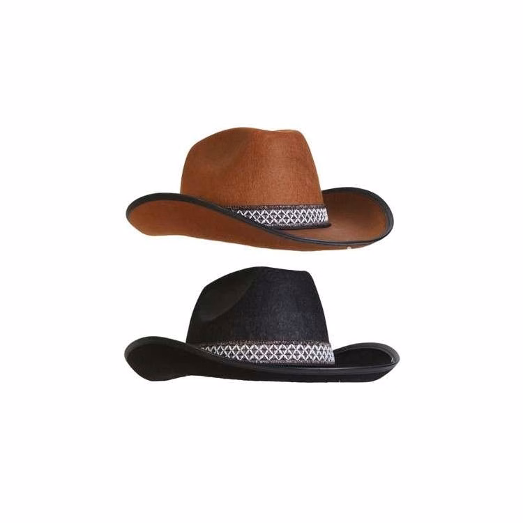 Western Style Cowboy Hats - Assorted