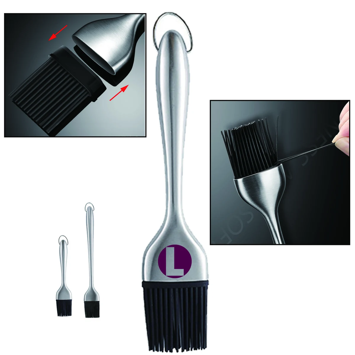 Stainless steel Barbecue Brush 1