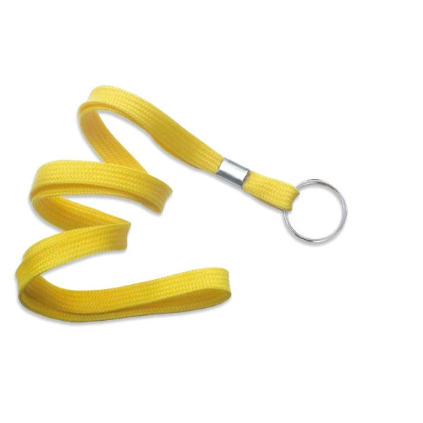 3/8" Blank Lanyard w/Split Ring (Yellow) 1
