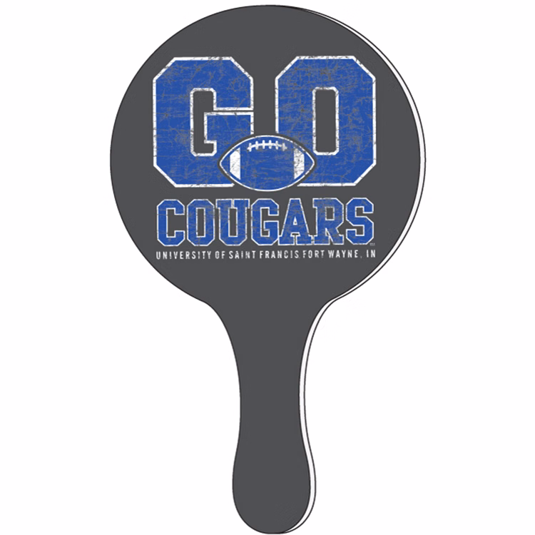 Rally Paddle 1/8" Plastic. 7.75" dia Circle, Four Colour Process