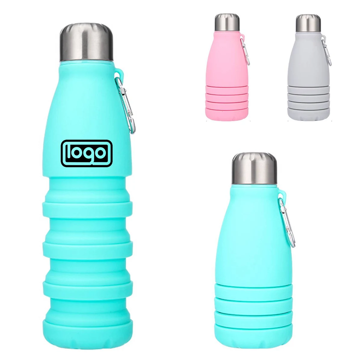19oz Silicone Foldable Water Bottle 1