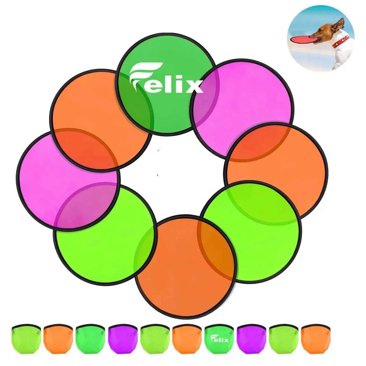 Nylon Foldable Flying Disc 1