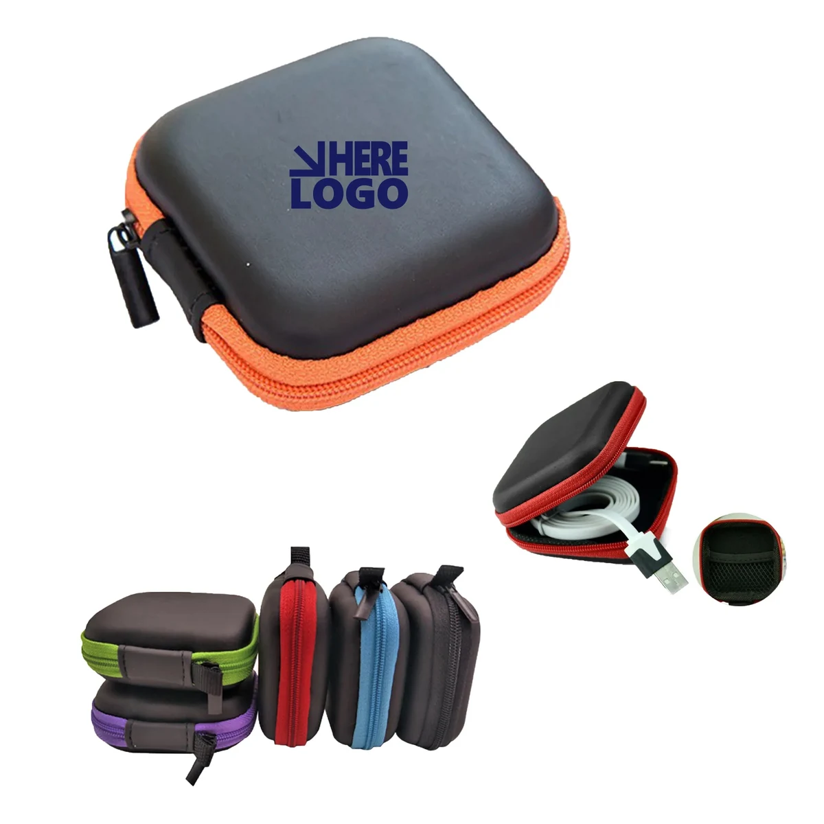 Square Earbuds Carrying Case 1