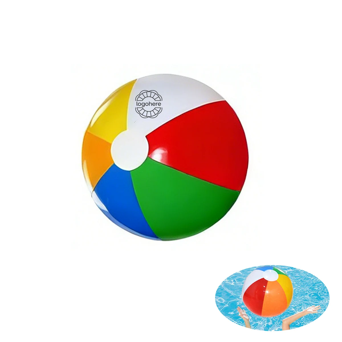 Six-Color Inflatable Water Play Toy 1