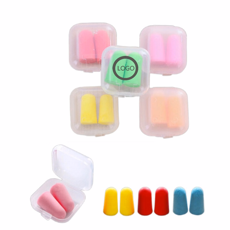 Foam Earplug In Plastic Box
