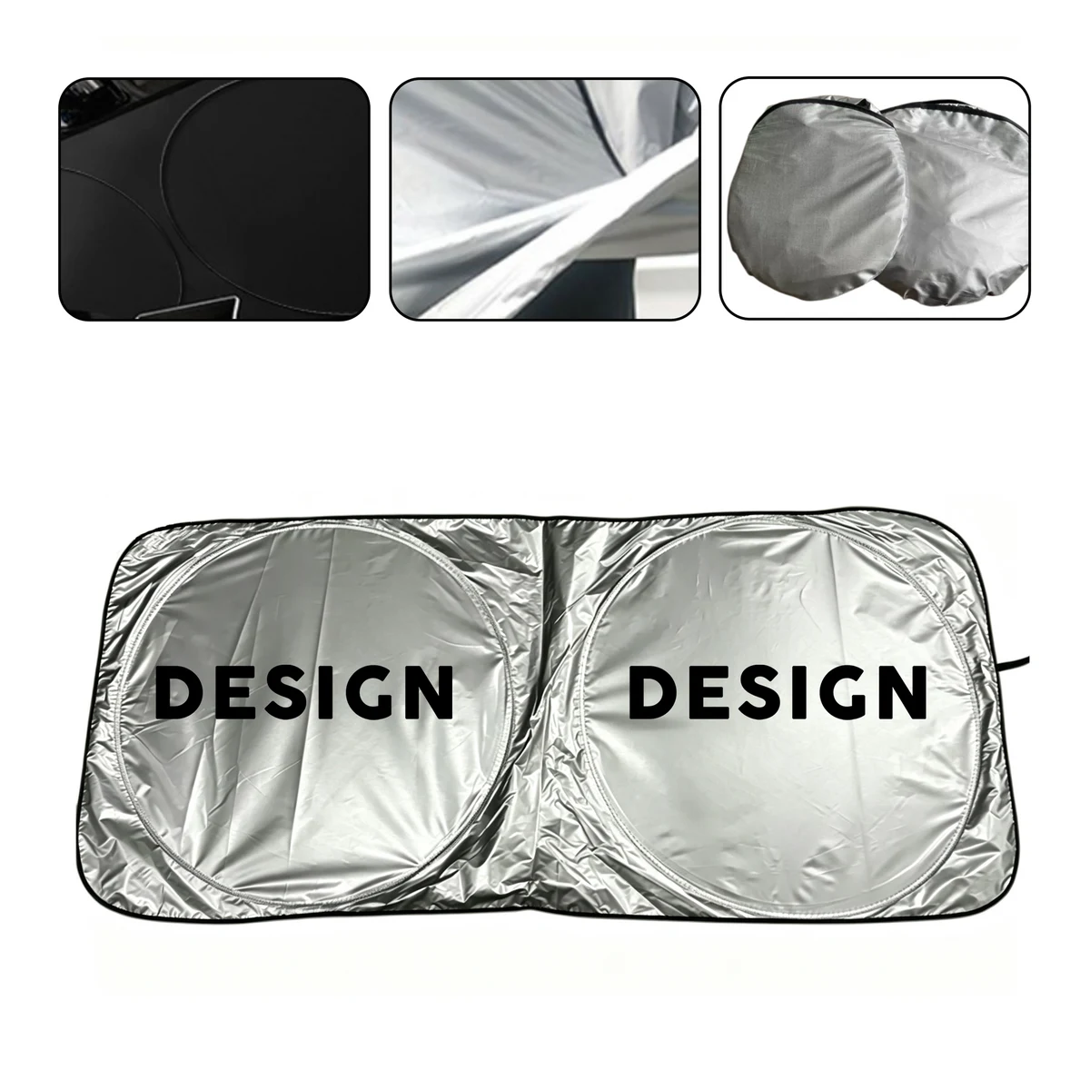 Dual Panel Windshield Sunshade 1