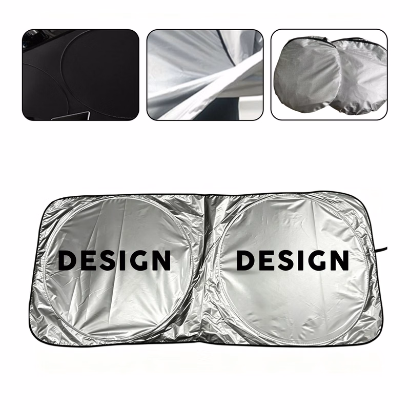 Dual Panel Windshield Sunshade