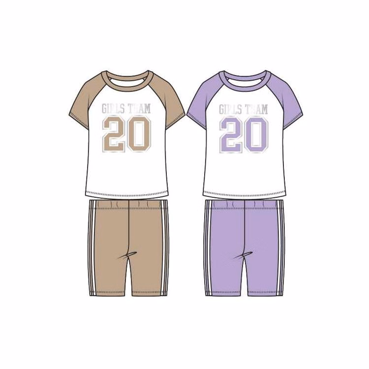 Girls' 2-Piece Bike Short Sets - Assorted Colors Size 4-6X