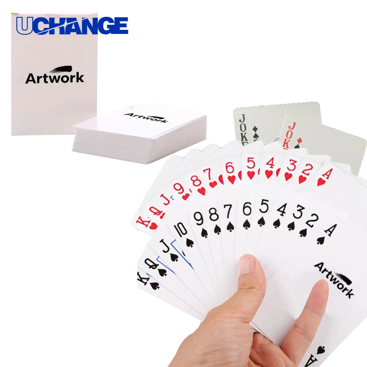 320GSM Full Color Double Sided Customized Playing Cards 1