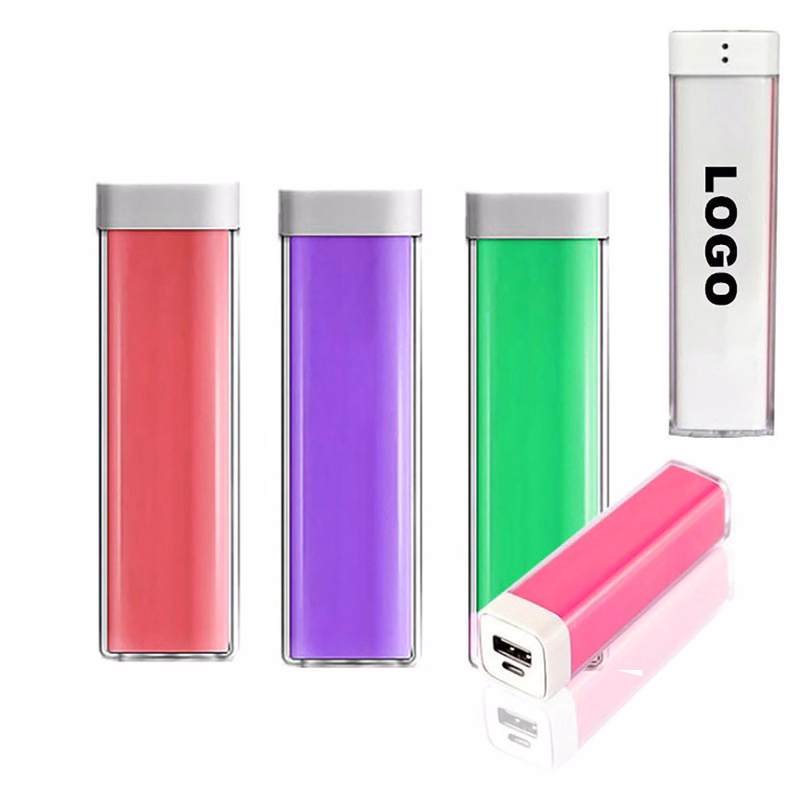 Clear 2200 mAh Lipstick Power Bank