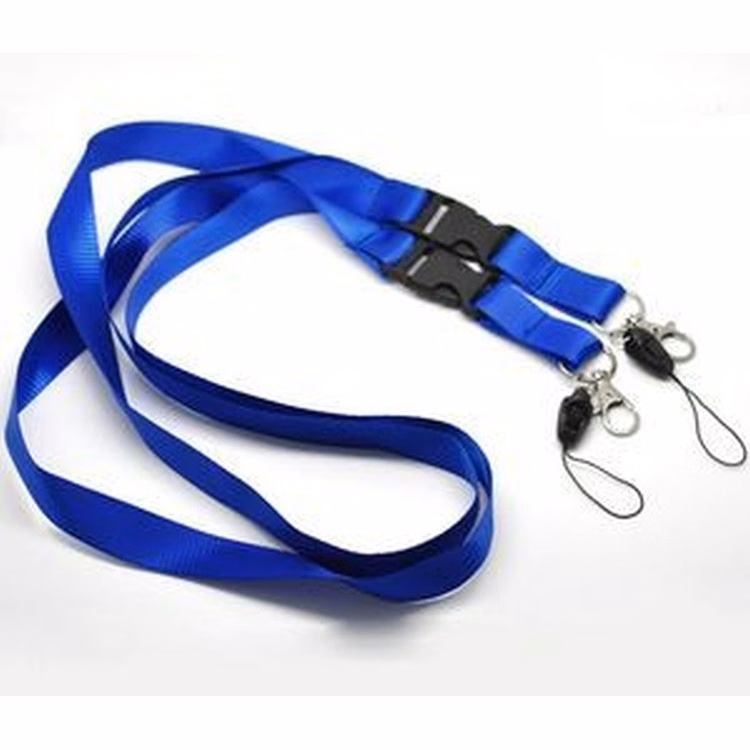 Polyester Lanyard w/ 2 Metal Attachments (35"x3/4")