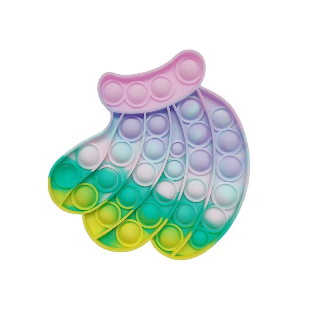 Macaron-colored banana Push Pop Bubble Sensory Fidget Toys 1