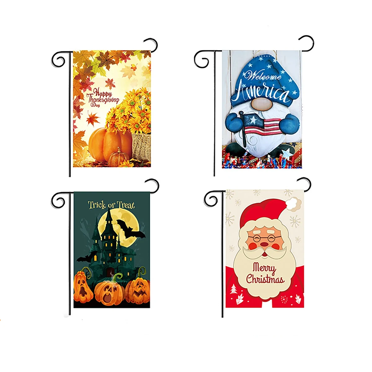 12" x 18" Full Color Double Sided Park Flag MOQ 2PCS 1