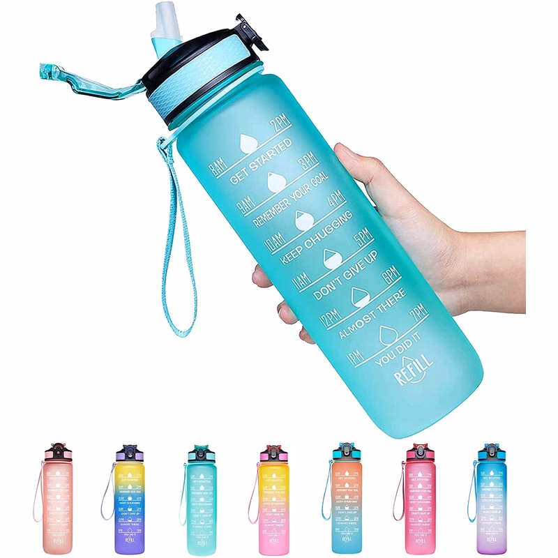 Marked water bottles
