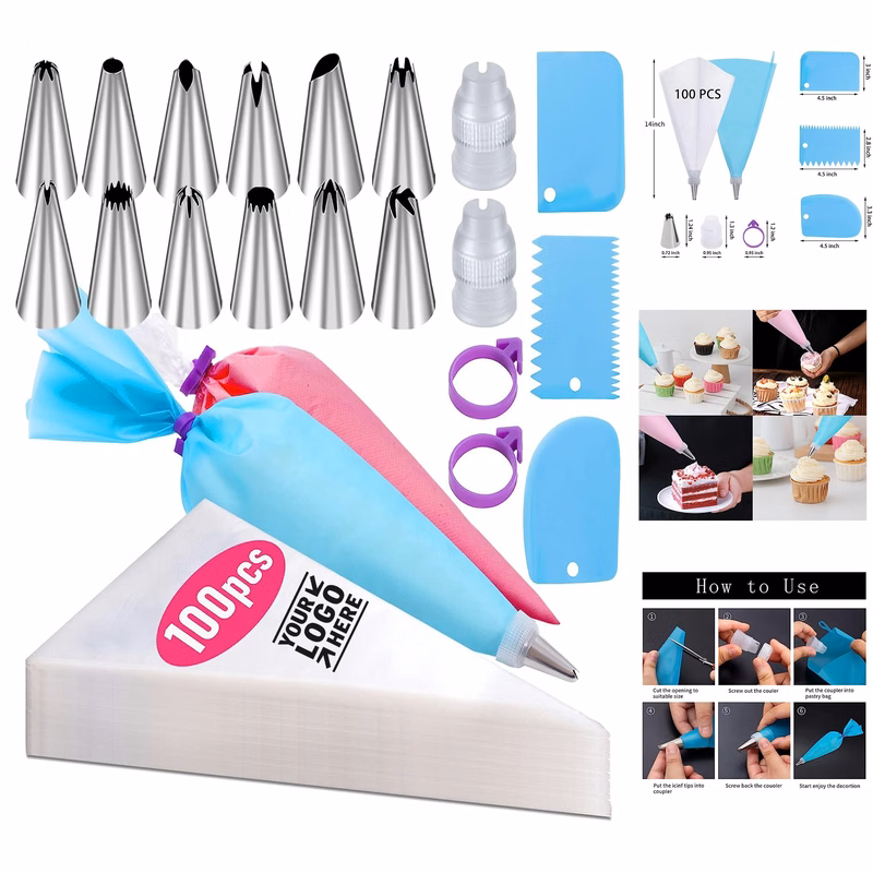 Piping Bags and Tips Set
