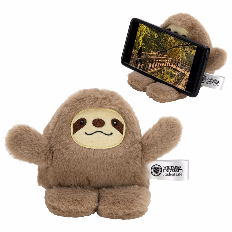 Phone Pals™ Weighted Plush Phone Holder - Sloth