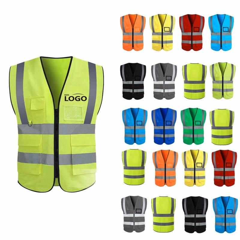 Reflective Vest with Multiple Pockets