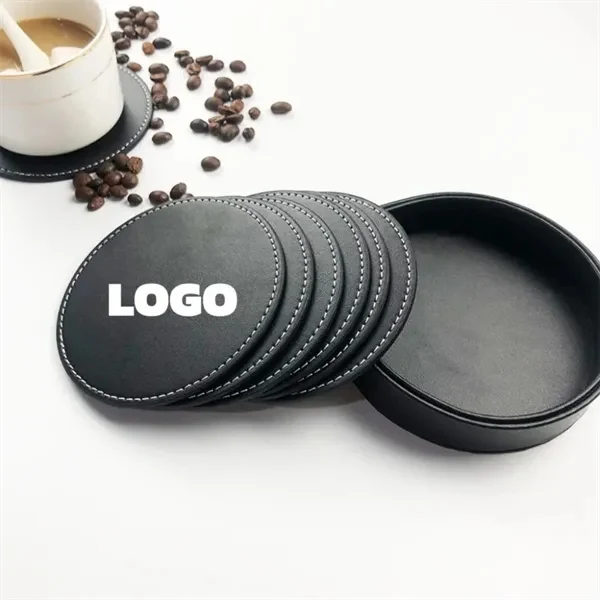 Custom Metal Round Coasters — 3.94 inch Drink Mat Set for Bars & Tabletop Protection 1