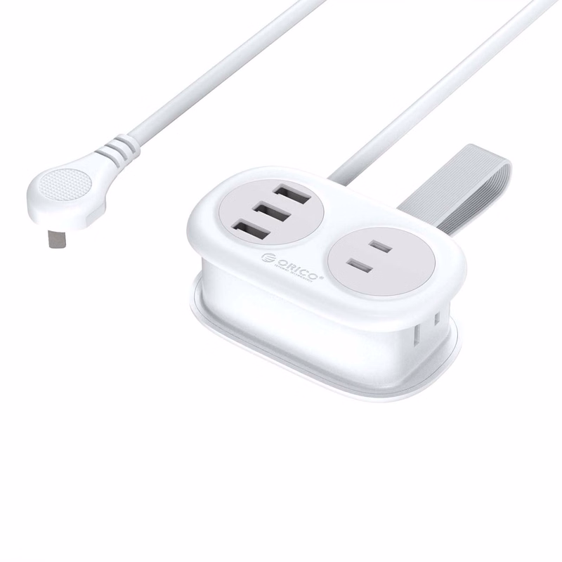 USB Portable and Stowable Travel Power Strip