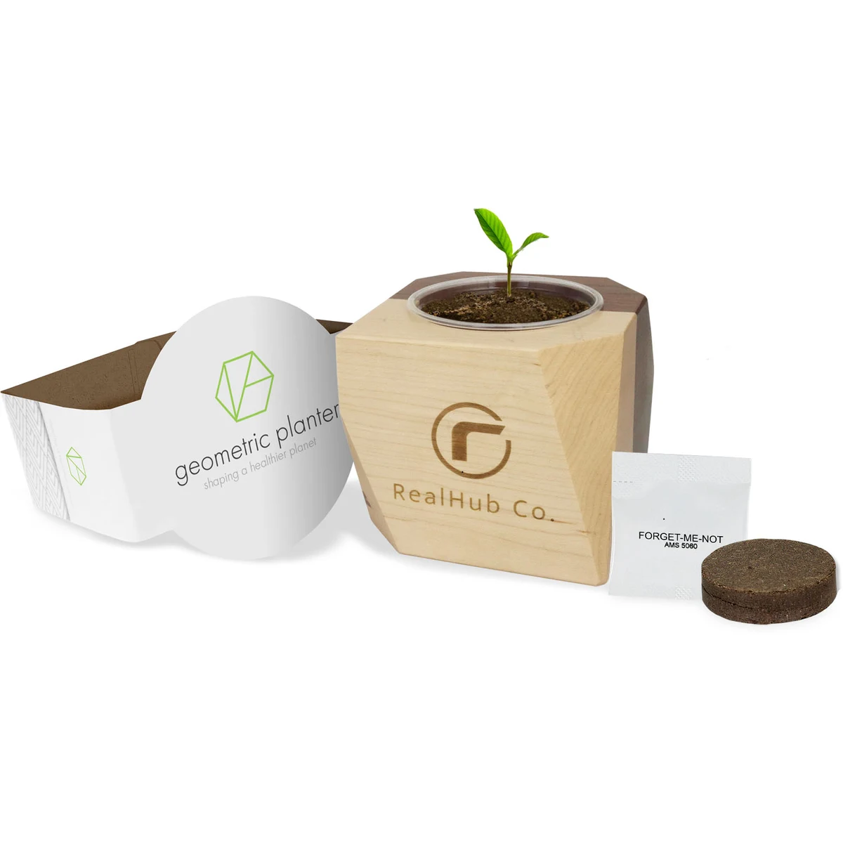 Geometric Wooden Planter 1