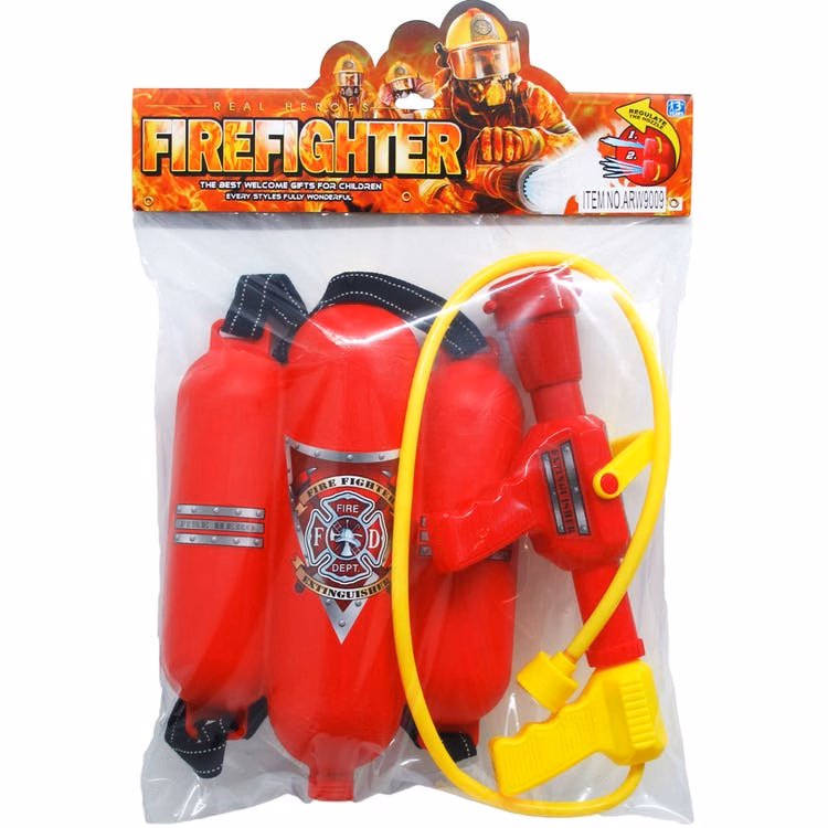 Firefighter Water Blaster & Backpack Tank Play Set 11.25"
