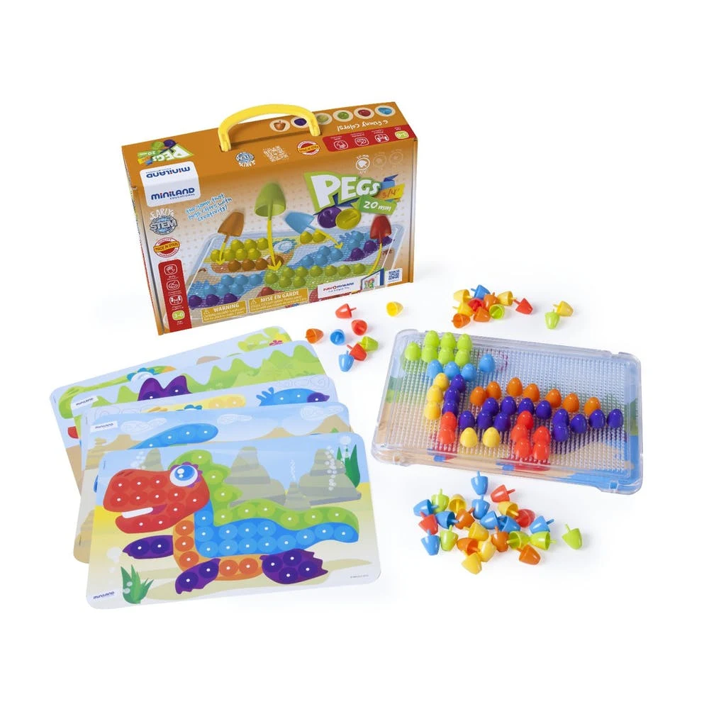 Pegs Coloring Activity Sets - 97 Pieces 3/4" 1