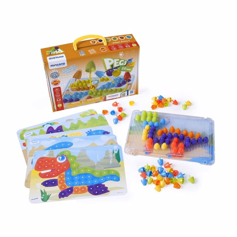 Pegs Coloring Activity Sets - 97 Pieces 3/4"