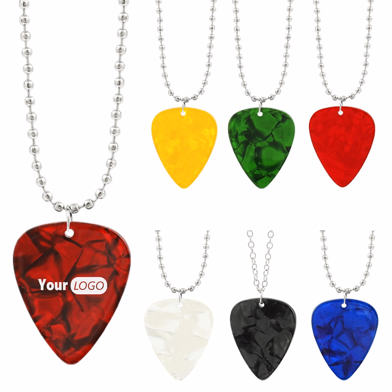 Plastic Personalized Guitar Pick Necklace
