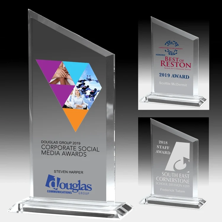 Screen Printed Slim Line Acrylic Billboard Award (4 3/4"x 6 1/2") 1