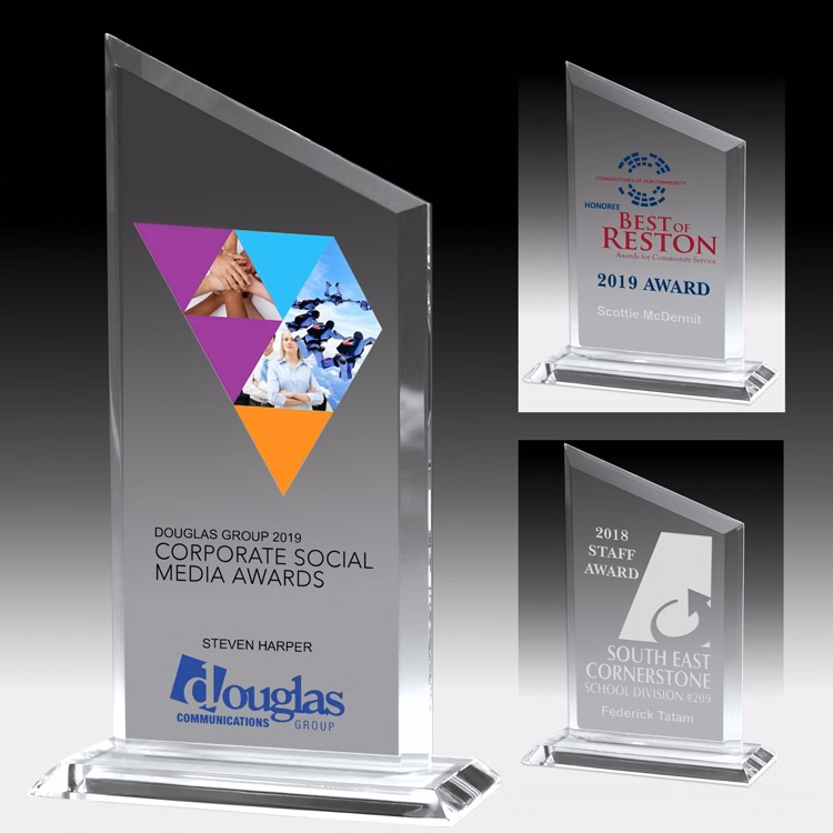 Screen Printed Slim Line Acrylic Billboard Award (4 3/4"x 6 1/2")