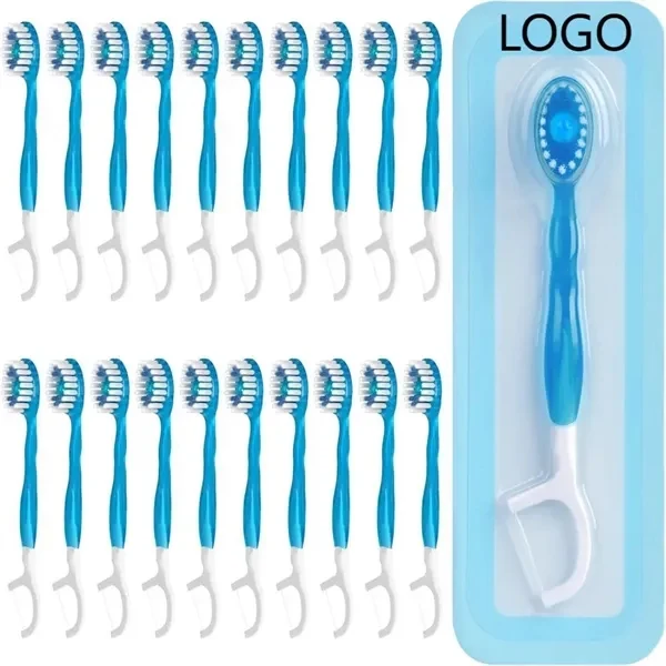Custom 5-In-1 Disposable Peppermint Oral Care Brush — Travel & Wellness Gift 1