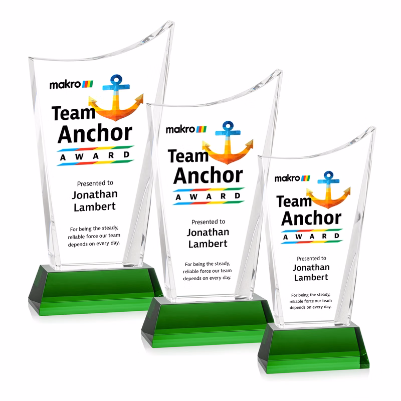 Burnett VividPrint™ Award on Newhaven Base - Green