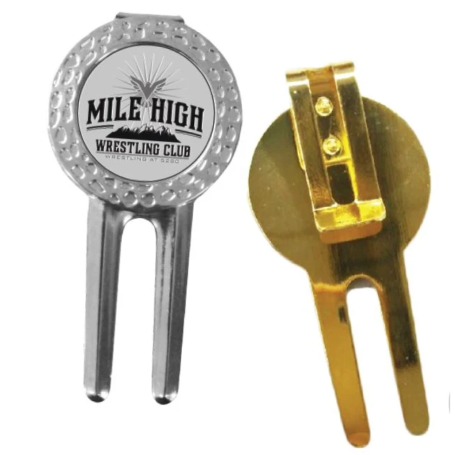 Golf Divot Tool with Magnetic Ball Maker & Hat Clip 1