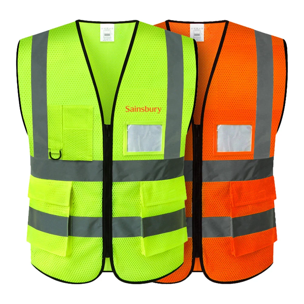 Dovetail Mesh Multi-pocket Reflective Vest 1